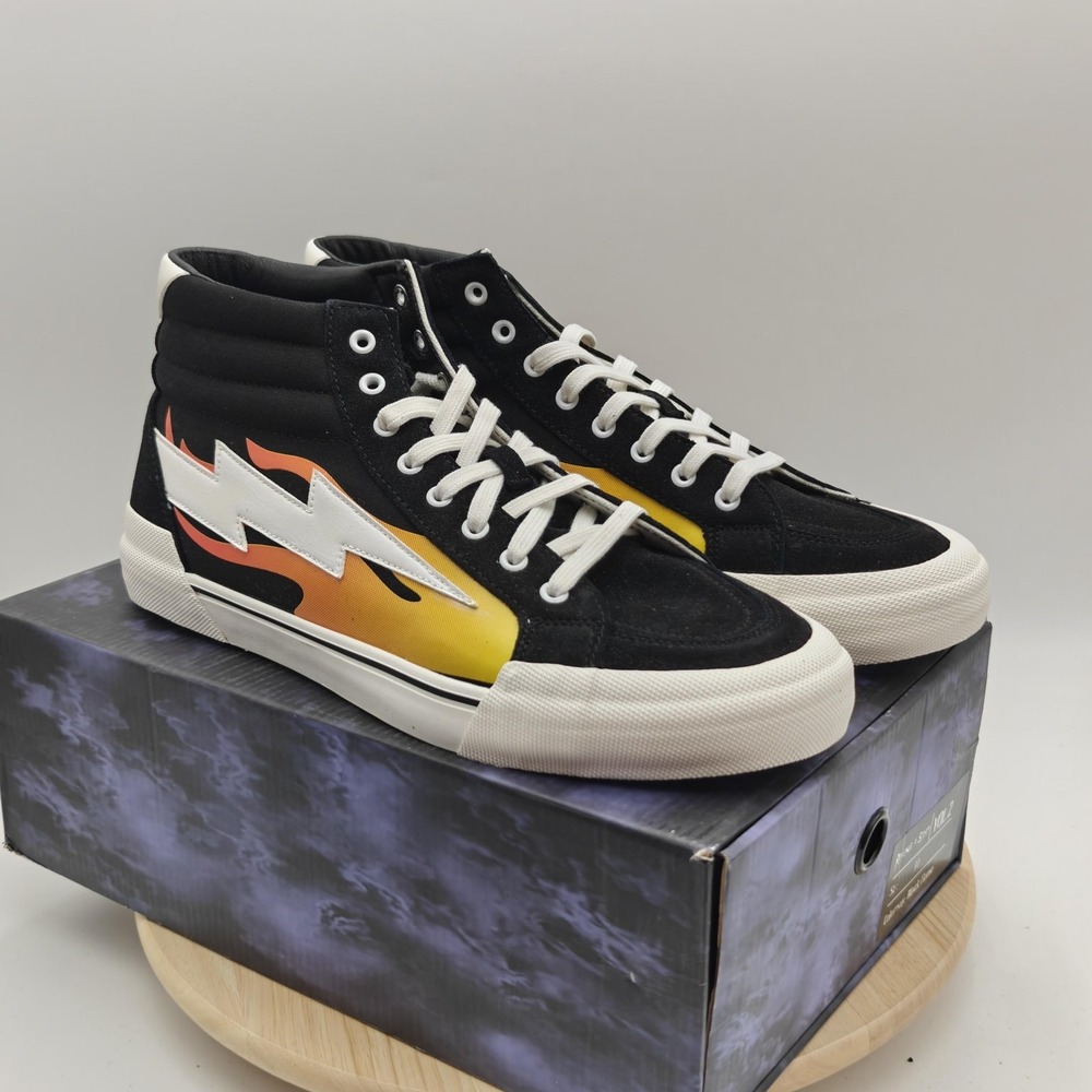 Revenge X Storm Vol.2 Shoes Mens Size 14 Black Flame High‎ Top Sneaker New